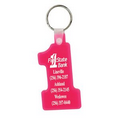 Soft Squeezable Key Tag (Number 1)